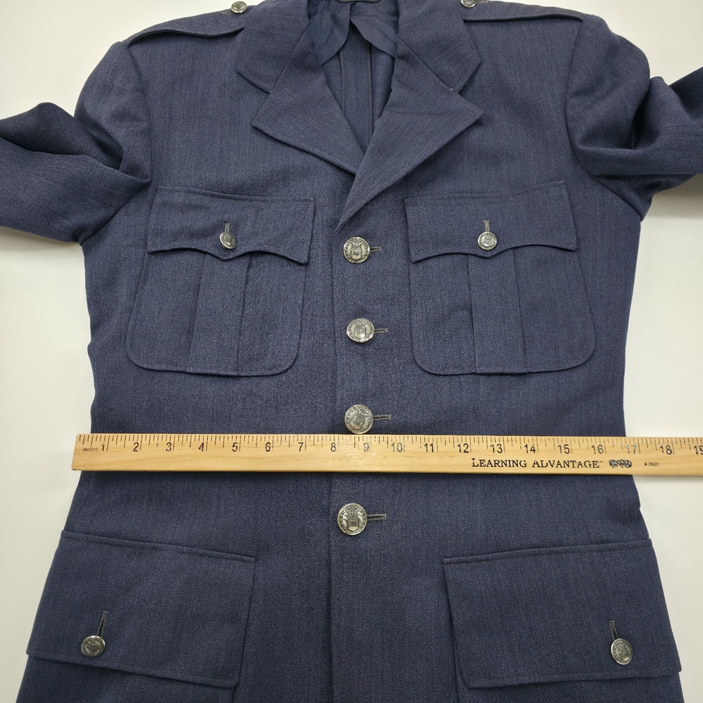 Vintage Siebler Custom Luxury Tailored Military Jacket Mens Medium 1951 USA Blue - Picture 16 of 16